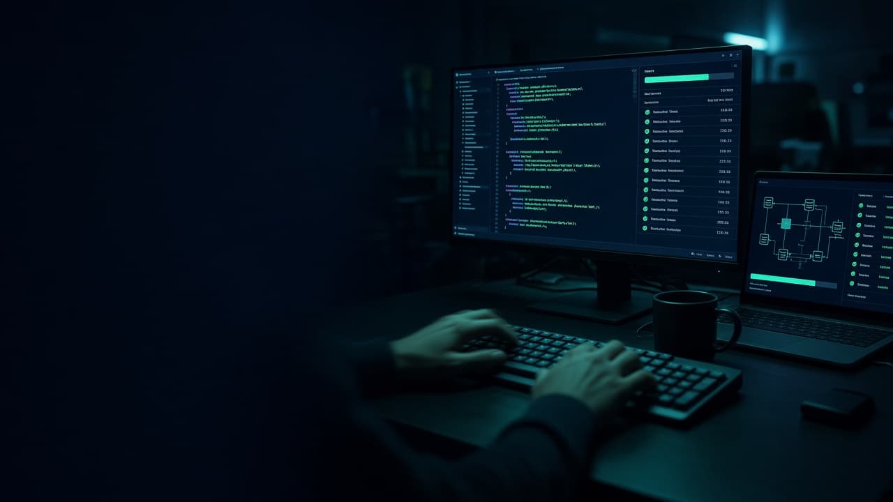 Equipo de ingeniería trabajando en el desarrollo de un sistema
